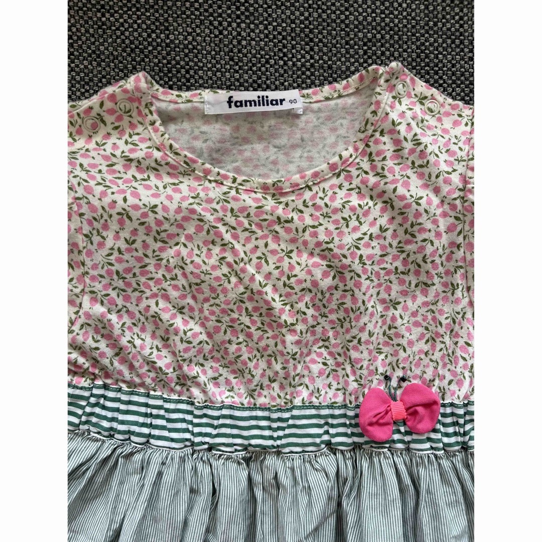 familiar(ファミリア)のfamiliar ワンピース　90 キッズ/ベビー/マタニティのキッズ服女の子用(90cm~)(ワンピース)の商品写真