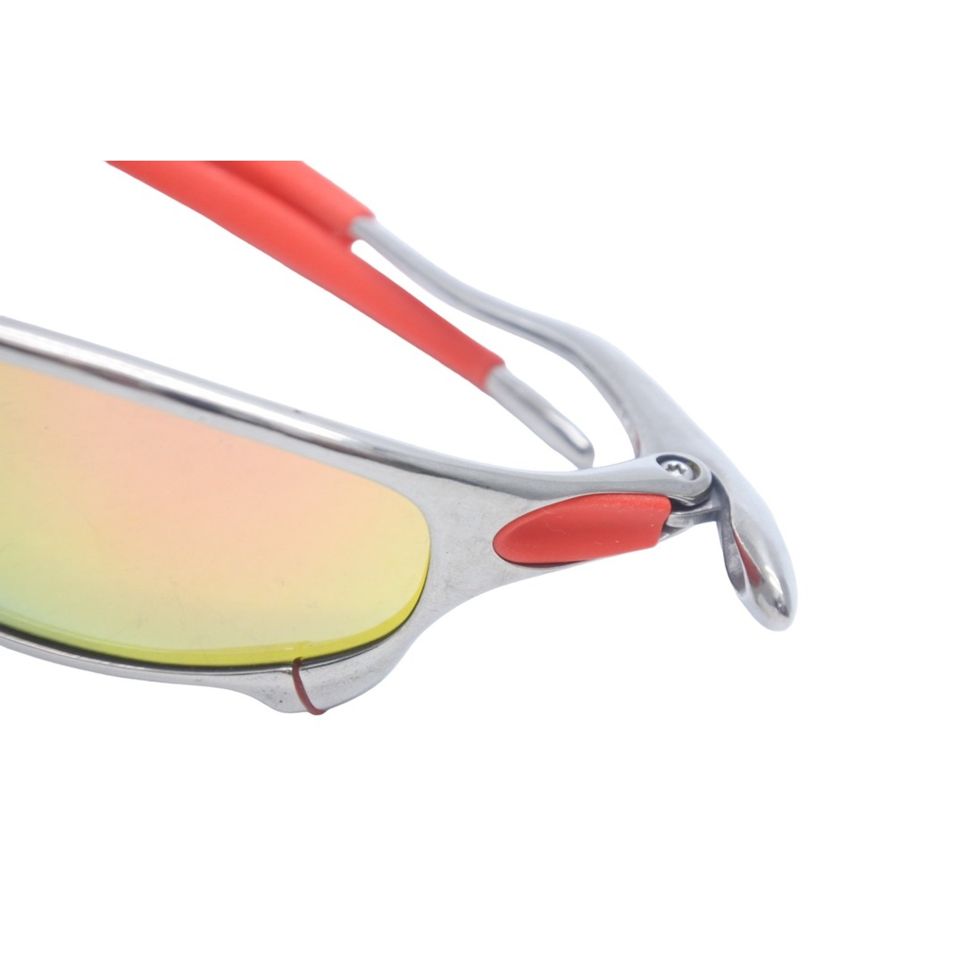 OAKLEY オークリー サングラス ジュリエット JP005866 スポーツ シルバー オレンジ 美品  52127約15cm表記サイズ