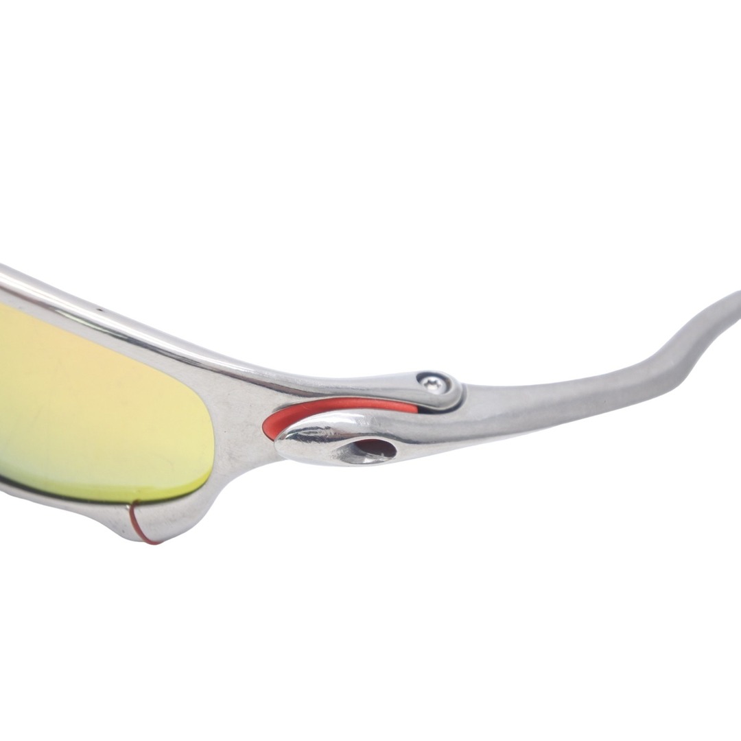 OAKLEY オークリー サングラス ジュリエット JP005866 スポーツ シルバー オレンジ 美品  52127約15cm表記サイズ