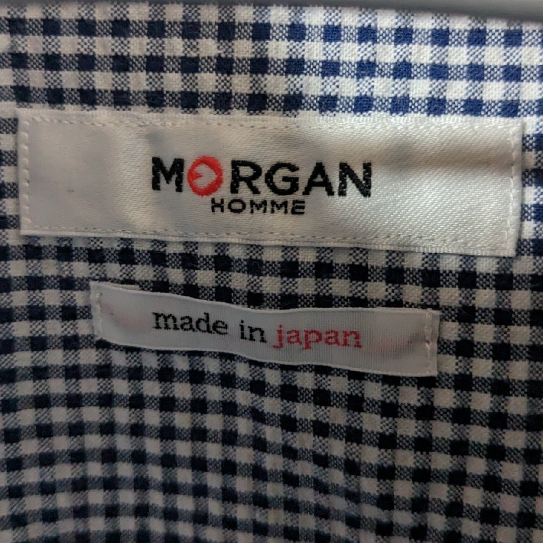 MORGAN HOMME(モルガンオム)のMORGAN HOMME モルガンオム ギンガムチェック 半袖シャツ メンズ S メンズのトップス(シャツ)の商品写真