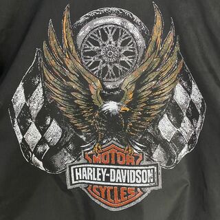 Harley Davidson - ハーレーダビッドソン 刺繍ビッグロゴブルゾン 