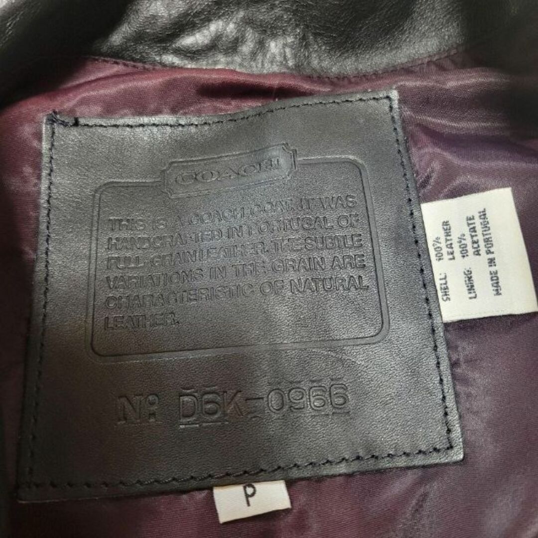 COACH - COACH かっこいい レザー ジャケット テーラード コート