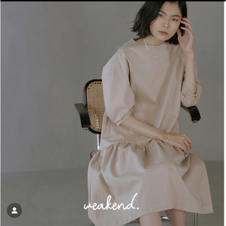 weakend【23SS003】カットソーティアードワンピース