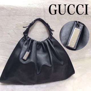 Gucci - 極美品 希少 GUCCI グッチ オールレザー トートバッグ