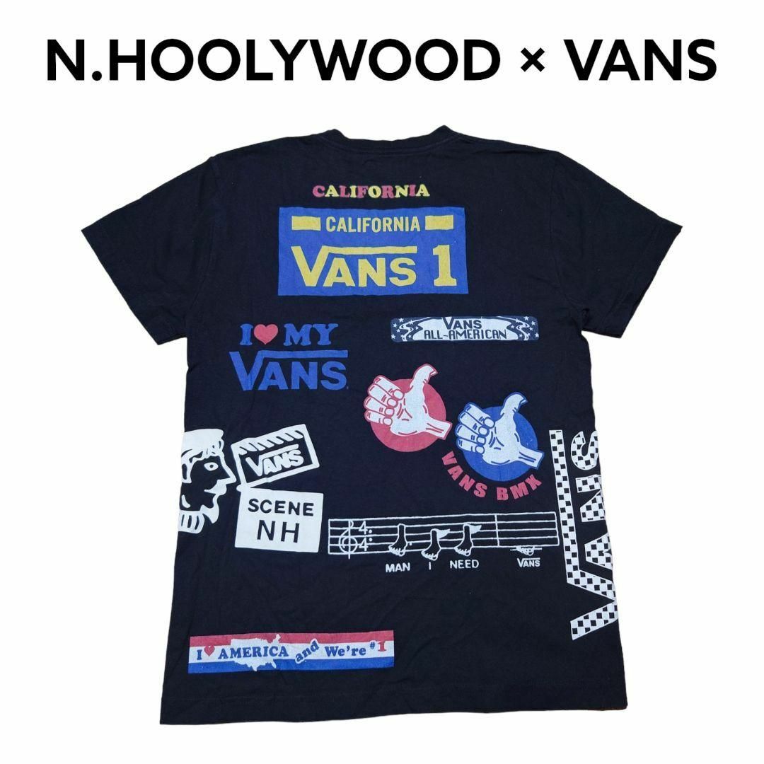 N.HOOLYWOOD(エヌハリウッド)のVANS×N.HOOLYWOODビッグプリントTシャツ　ヴァンズ　エヌハリウッド メンズのトップス(Tシャツ/カットソー(半袖/袖なし))の商品写真