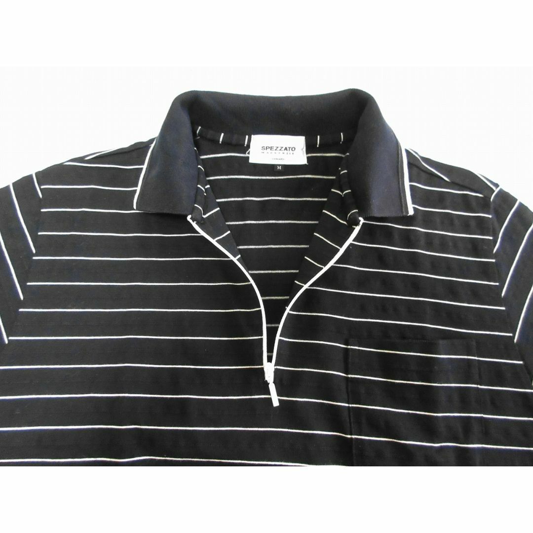 ONWARD J BRIDGE(オンワードジェイブリッジ)のONWARD　オンワード　ゴルフウェア　半袖　Mサイズ　ブラック　ポロシャツ メンズのトップス(ポロシャツ)の商品写真
