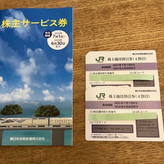 JR東日本　株主優待　（4割引）　2枚　少し難あり(その他)