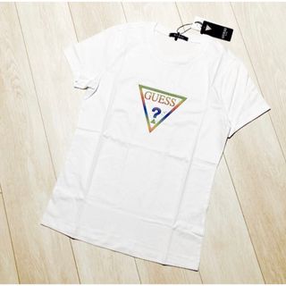 ゲス(GUESS)のguess ゲス★新品 グラデーション トライアングル ロゴ  Tシャツ S(Tシャツ(半袖/袖なし))