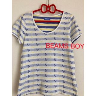 ビームスボーイ(BEAMS BOY)のBEAMS BOY  Tシャツトップス　ブラウス夏服半袖Mサイズ(Tシャツ(半袖/袖なし))