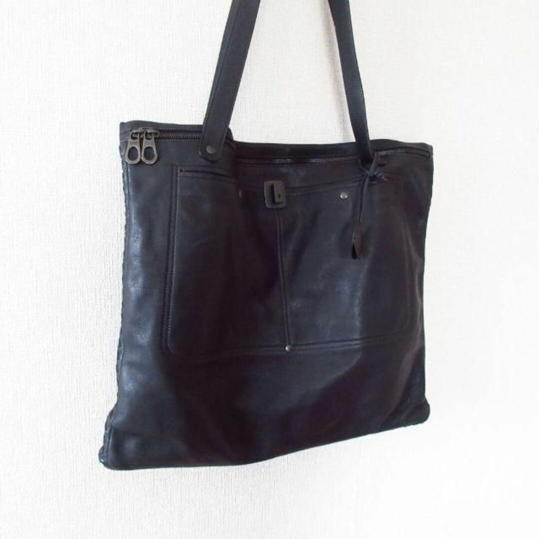 良品 BOTTEGA VENETA レザー サイドイントレチャート トートバッグ www