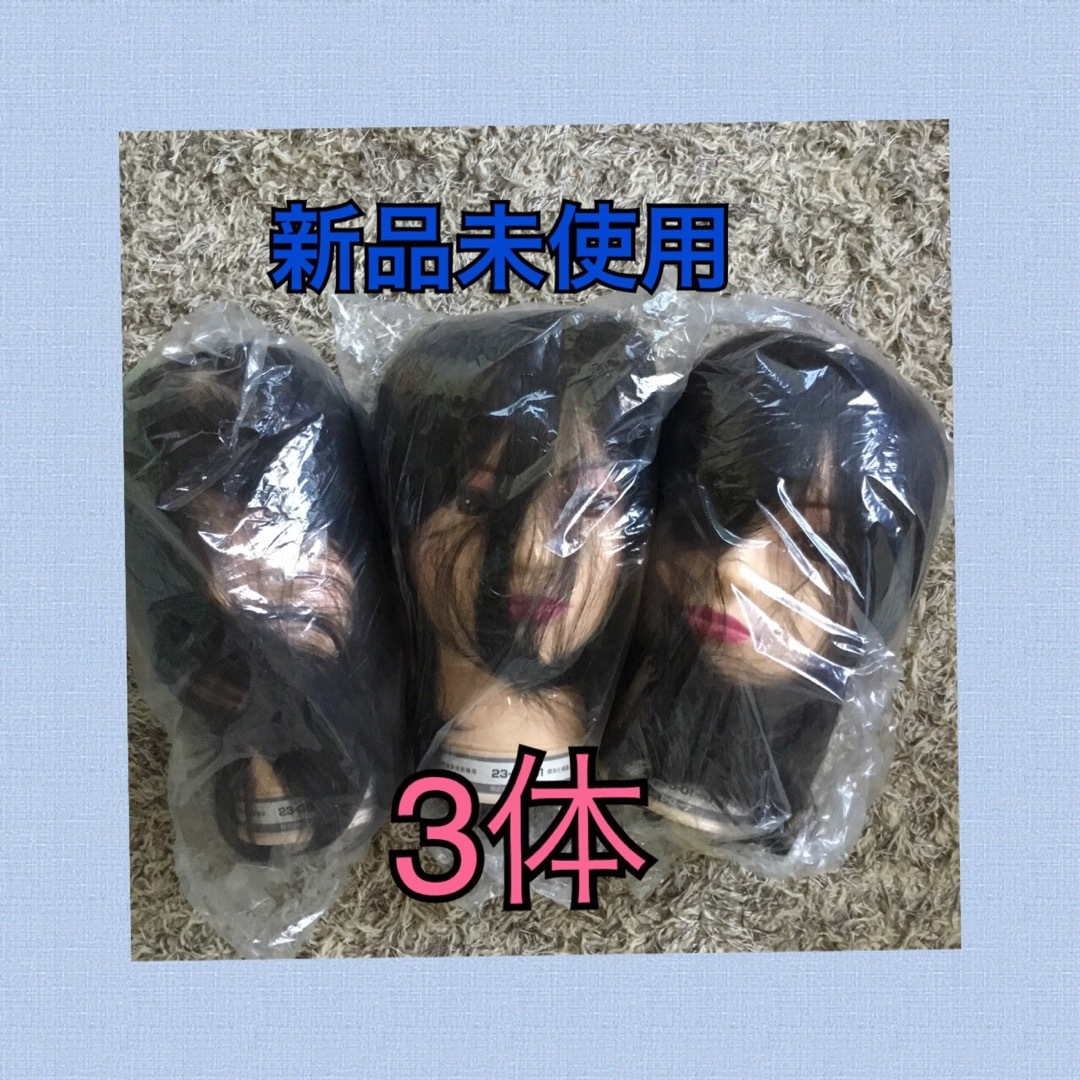 美容師国家試験ヘアカットウイッグ3体 - 資格/検定