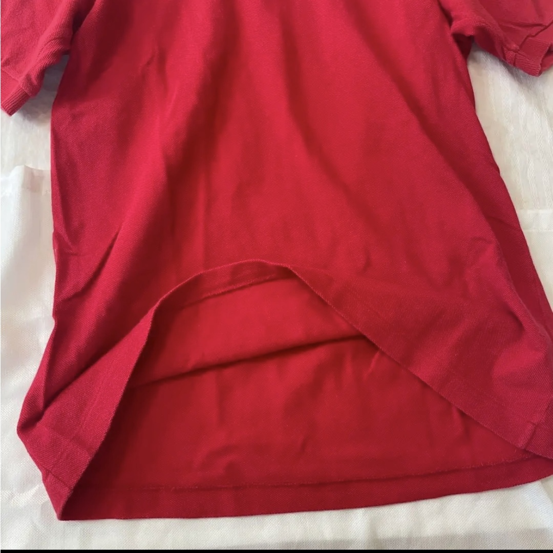 LACOSTE(ラコステ)の希少　90's CHEMISE LACOSTE 胸元ロゴ　ポロシャツ レディースのトップス(ポロシャツ)の商品写真