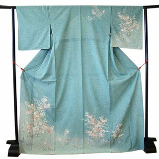 「縁」160ｃｍ～167ｃｍ 新品 夏物 五泉 絽紗 訪問着 正絹 Ｕ７７２(着物)