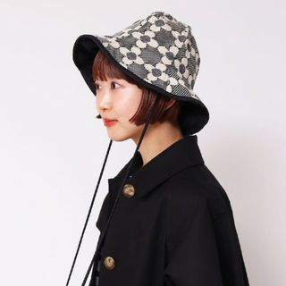 ドットアンドストライプスチャイルドウーマン(Dot&Stripes CHILDWOMAN)の新品 CHILD WOMAN チャイルドウーマン キルト花模様ハット 帽子(ハット)