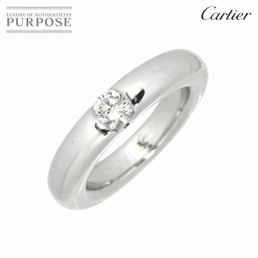 カルティエ Cartier エリプス #45 リング ダイヤ 0.25ct K18 WG ホワイトゴールド 750 指輪 VLP 90190542