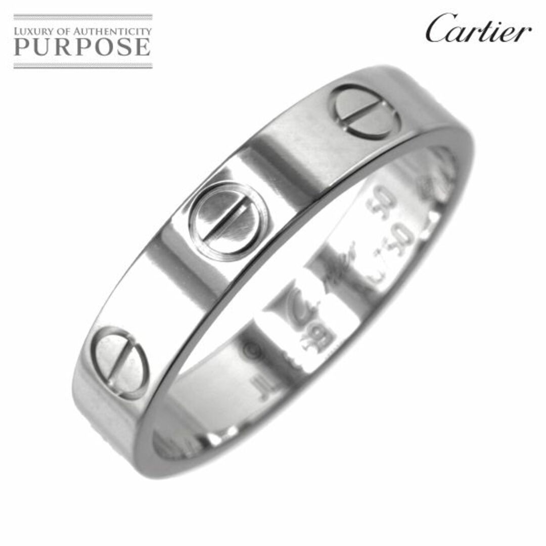 Cartier - カルティエ Cartier ミニラブ #50 リング K18 WG ホワイト