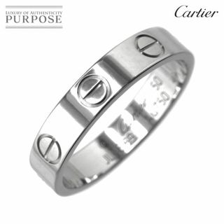 カルティエ(Cartier)のカルティエ Cartier ミニラブ #50 リング K18 WG ホワイトゴールド 750 指輪【証明書付き】 VLP 90191763(リング(指輪))