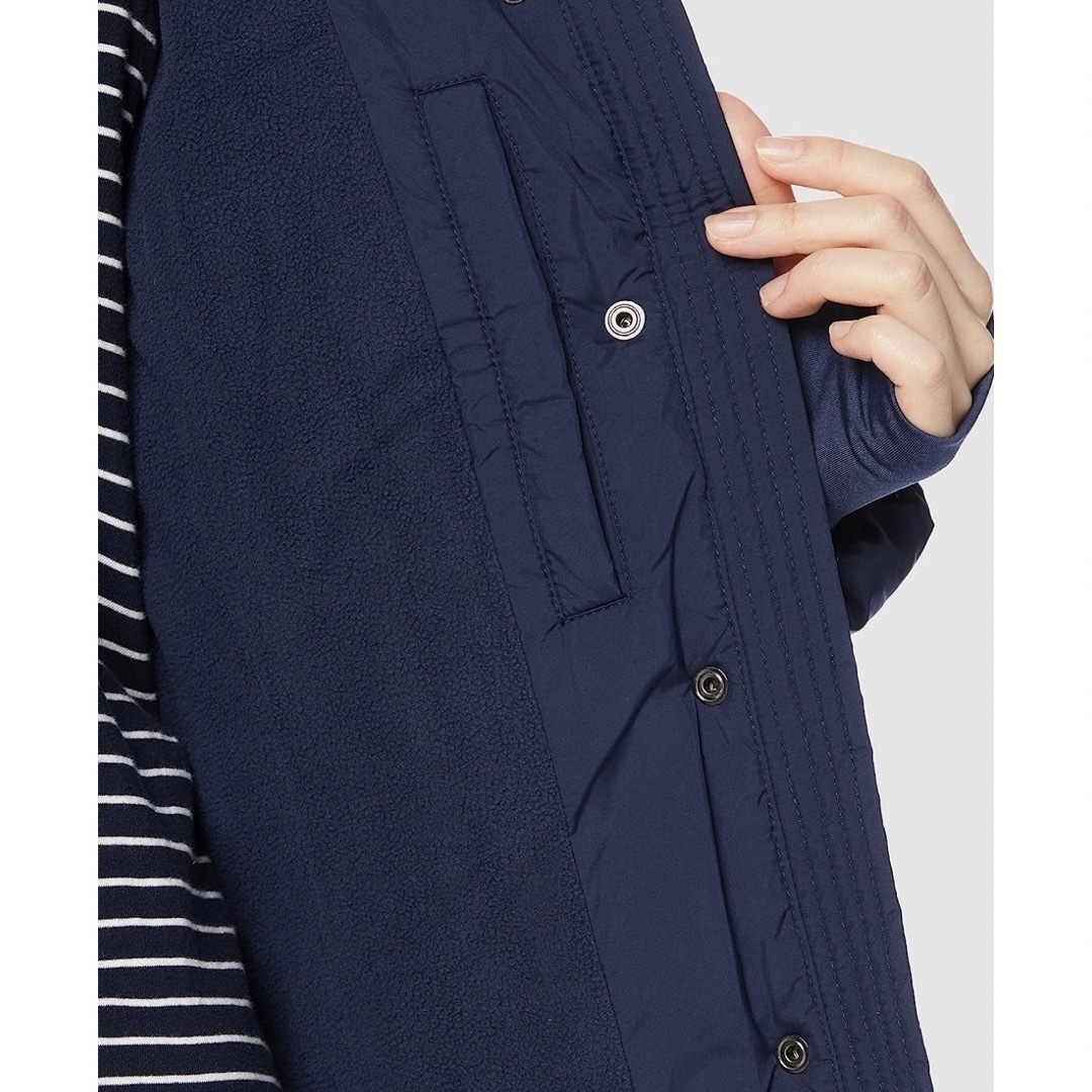 ダウンジャケット フード付き 厚手 ジップアップ 長袖 レディース M レディースのジャケット/アウター(ダウンジャケット)の商品写真