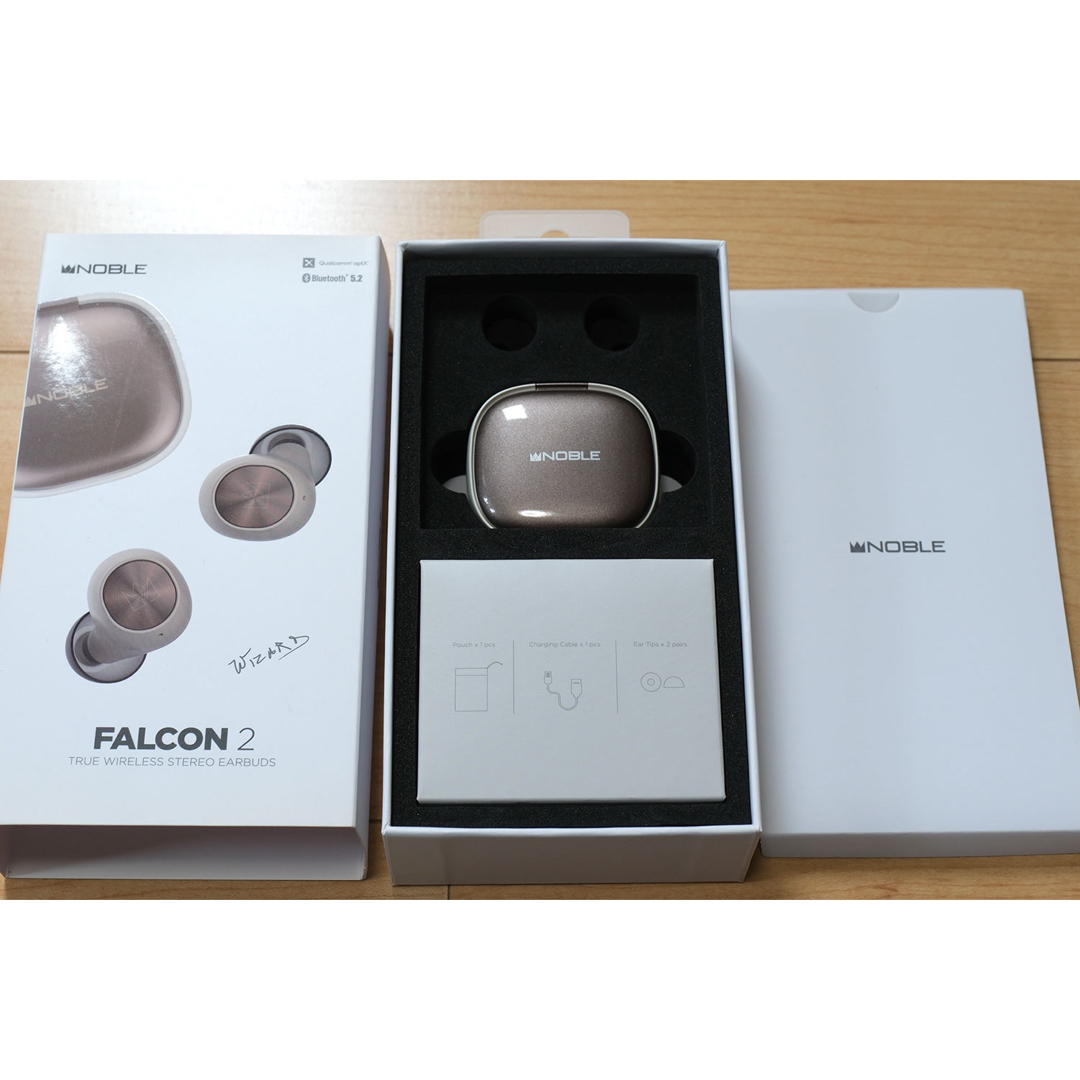 Noble(ノーブル)のNOBLE audio FALCON 2 ワイヤレスイヤホン  スマホ/家電/カメラのオーディオ機器(ヘッドフォン/イヤフォン)の商品写真