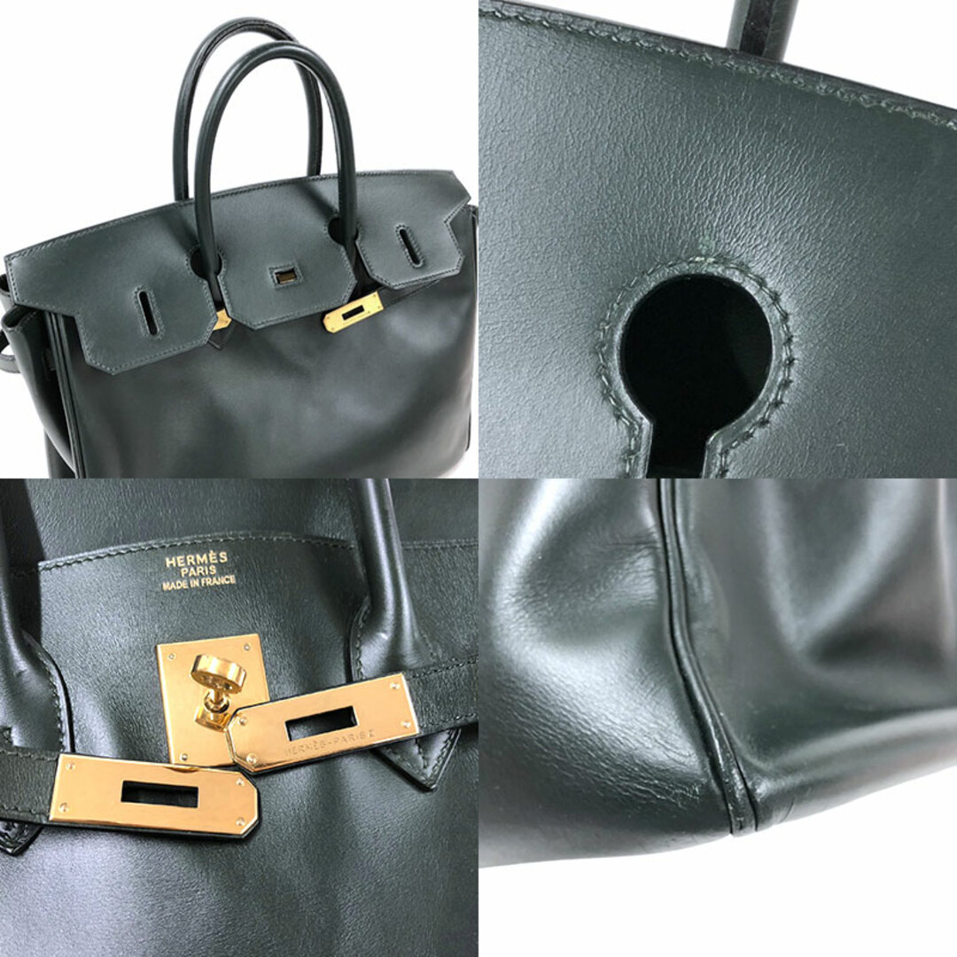 【ネット限定】エルメス HERMES バーキン35 □F刻 モスグリーン系 ゴールド金具 ハンドバッグ レディース