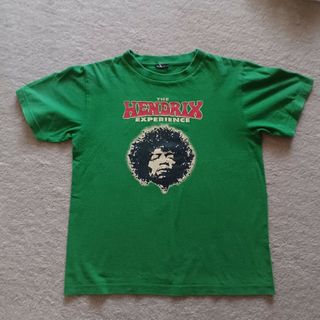 古着　JIMI HENDRIX 　ジミヘン　 Tシャツ　Sサイズ　グリーン(ミュージシャン)