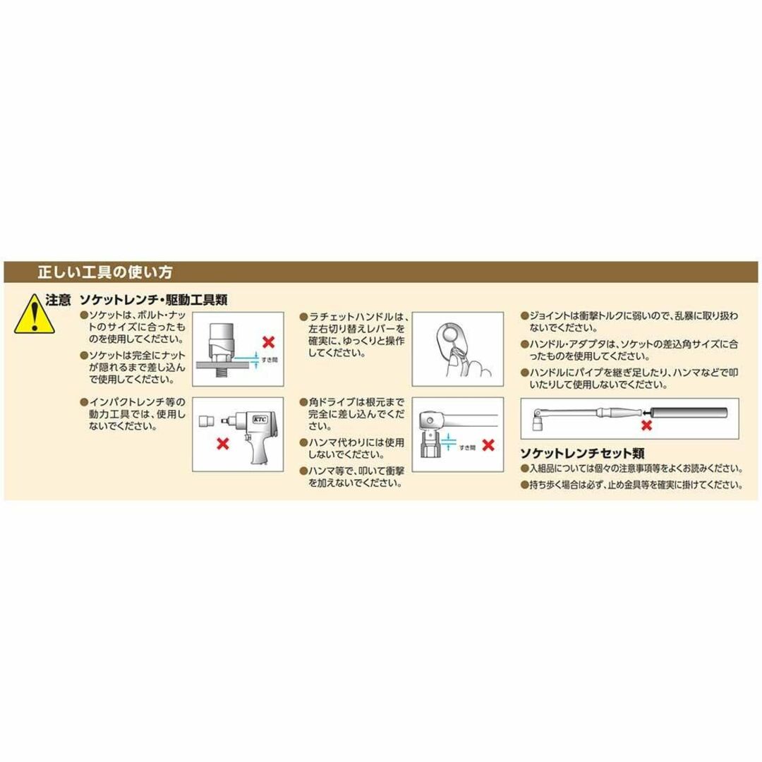 京都機械工具(KTC) ソケット レンチセット 6.3mm (1/4ンチ) TB