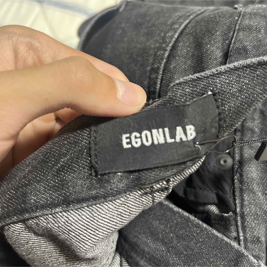 マルチボーダーシリーズ Egonlab. Atomic denim black SIZE:44
