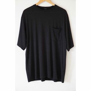 コモリ(COMOLI)のCOMOLI ウール天竺 Tシャツ チャコール 3(Tシャツ/カットソー(半袖/袖なし))