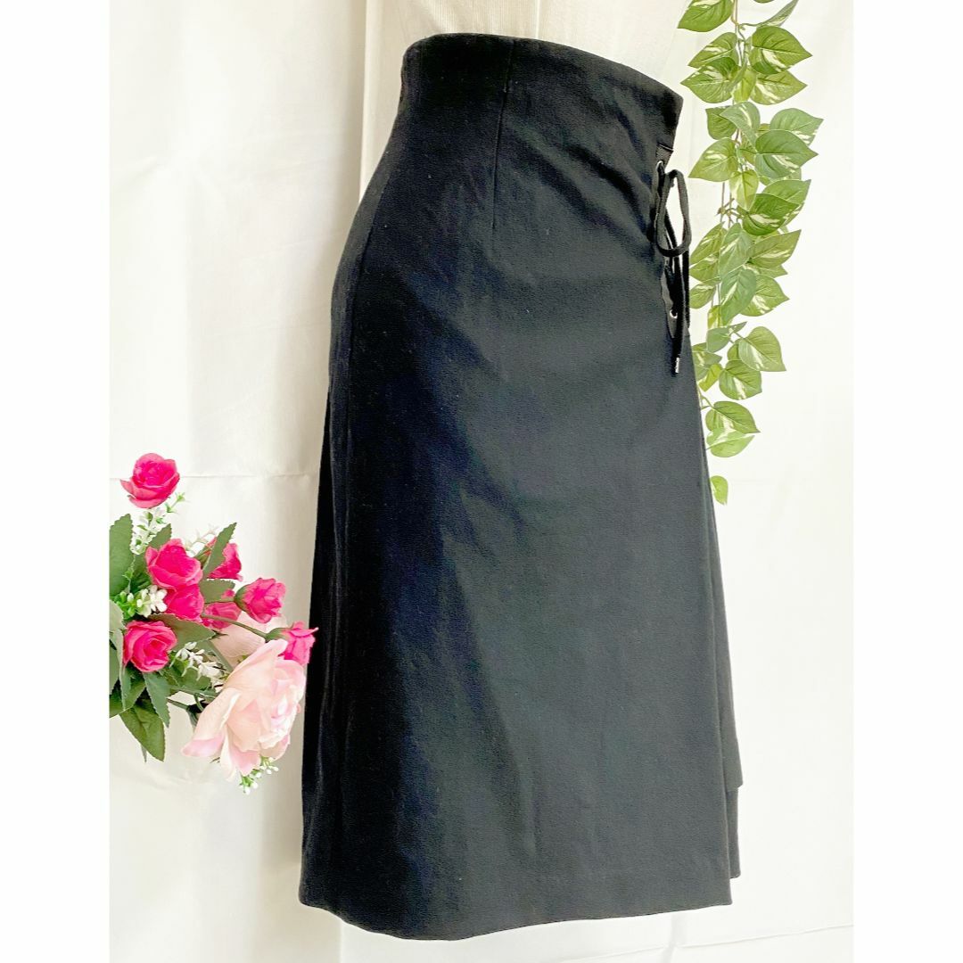 OPENING CEREMONY(オープニングセレモニー)のオープニングセレモニーレディーススリットスカート ブラック レディースのスカート(ひざ丈スカート)の商品写真