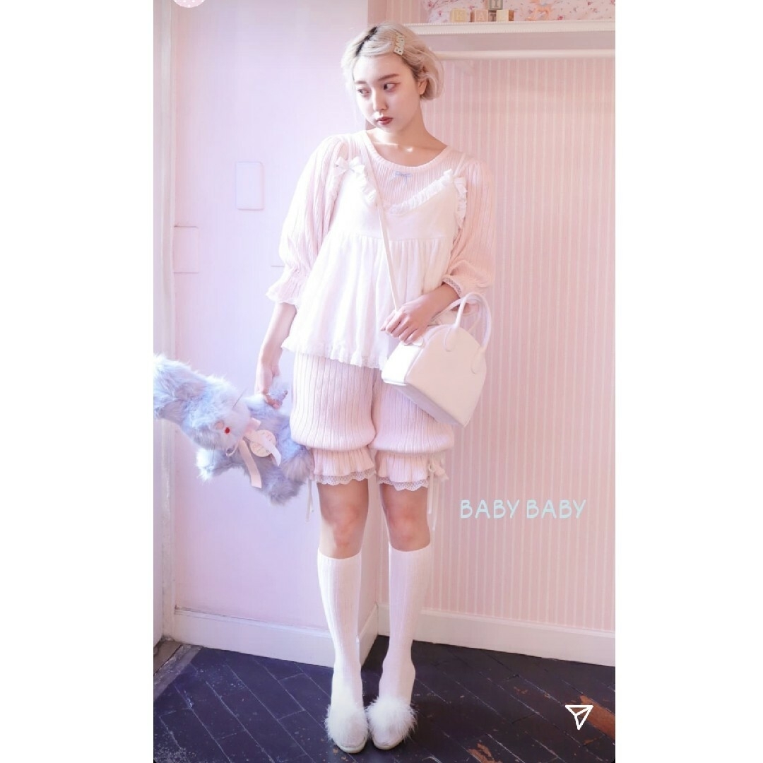 Katie♡under pretties boomers pants ピンク-