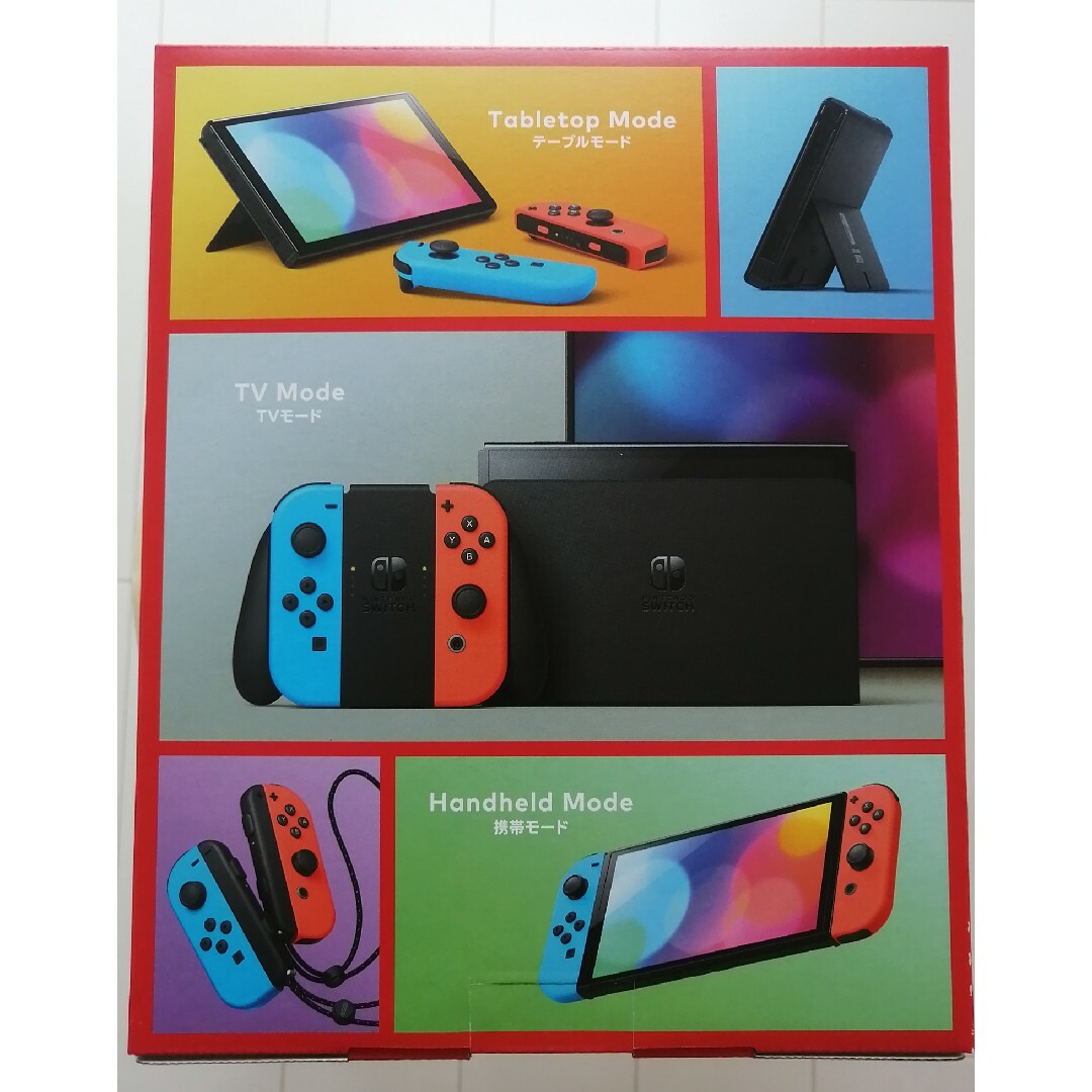 Nintendo Switch(ニンテンドースイッチ)のNintendo Switch有機ELモデル　ネオンブルーネオンレッド　新品 エンタメ/ホビーのゲームソフト/ゲーム機本体(携帯用ゲーム機本体)の商品写真