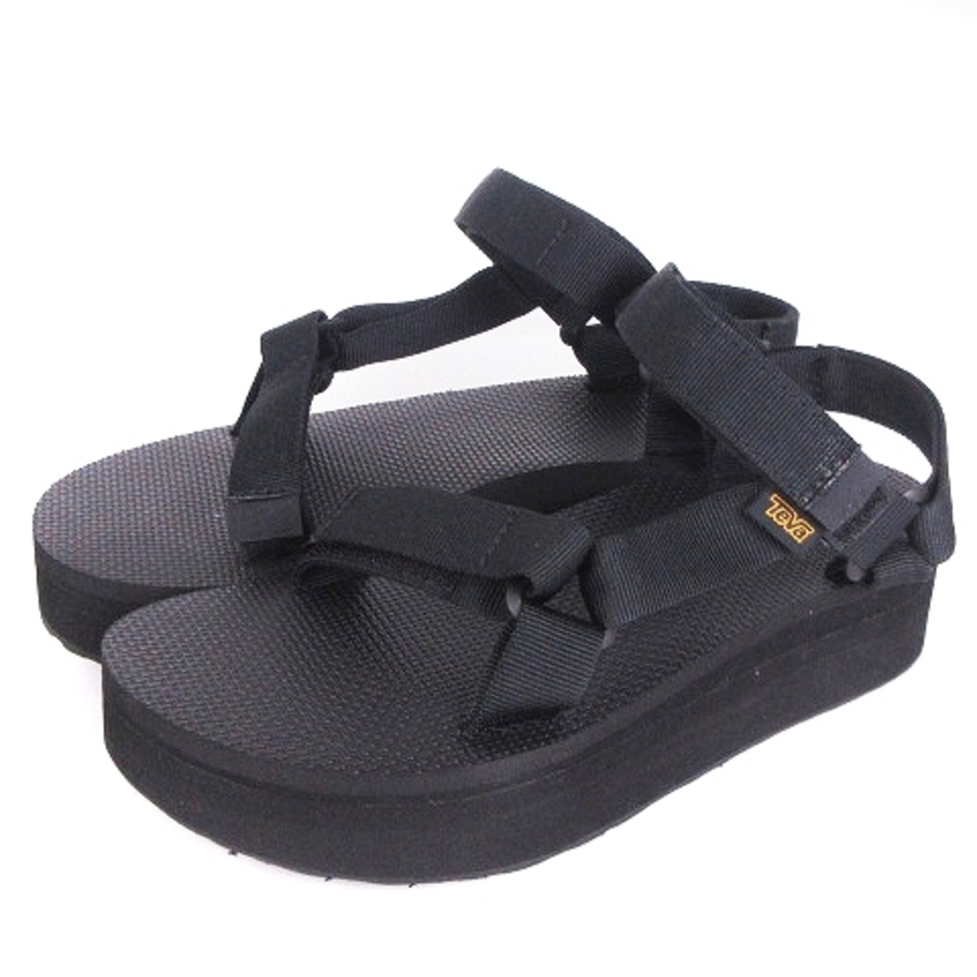 Teva(テバ)のテバ フラットフォームユニバーサル サンダル ストラップ 黒 25 メンズの靴/シューズ(サンダル)の商品写真