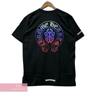 クロムハーツ(Chrome Hearts)のCHROME HEARTS Grad Dagger Horseshoe Tee クロムハーツ グラデーションダガーホースシューTシャツ 半袖カットソー ポケT プリント ブラック サイズL【230718】【新古品】【me04】(Tシャツ/カットソー(半袖/袖なし))