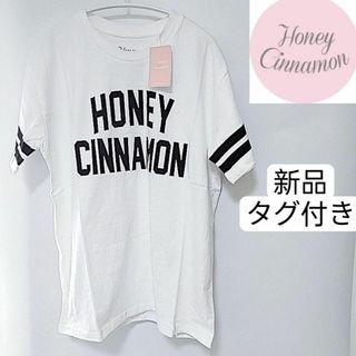 ハニーシナモン(Honey Cinnamon)の新品　タグ付き　ハニーシナモン　コットン　半袖　シャツ　Tシャツ(Tシャツ(半袖/袖なし))