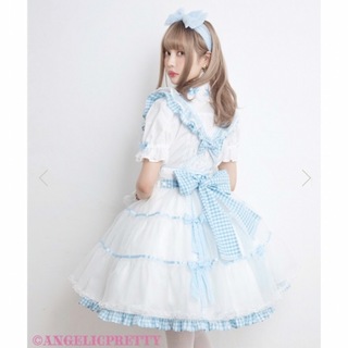 アンジェリックプリティー(Angelic Pretty)のPuffギンガムスカート （アンジェリック・プリティ ）(ひざ丈スカート)