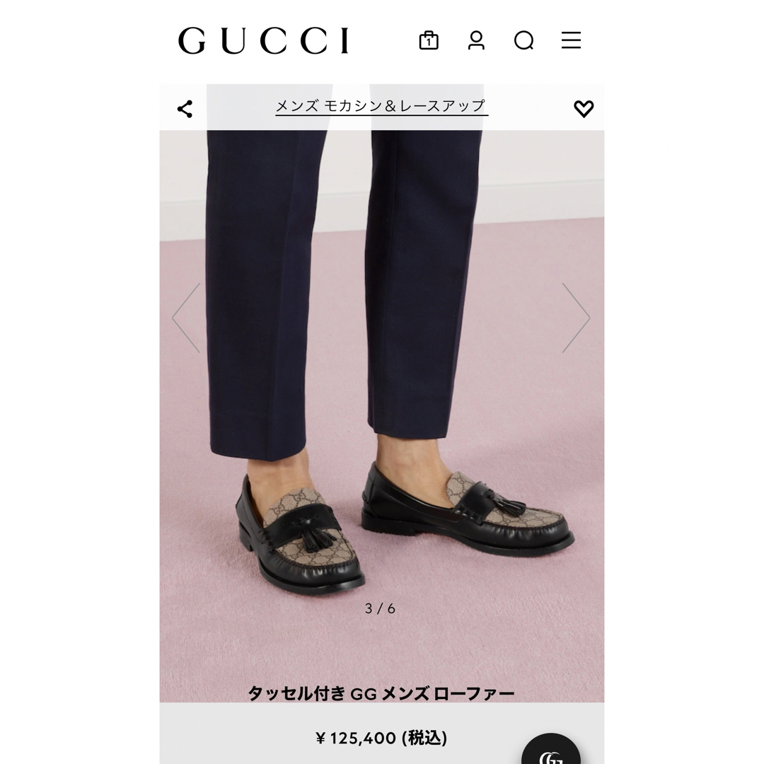 Gucci(グッチ)のグッチ　タッセル付きローファー メンズの靴/シューズ(スリッポン/モカシン)の商品写真