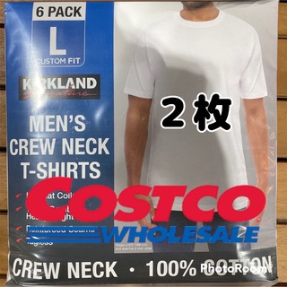 カークランド(KIRKLAND)のコストコカークランド メンズ白Tシャツ L(Tシャツ/カットソー(半袖/袖なし))