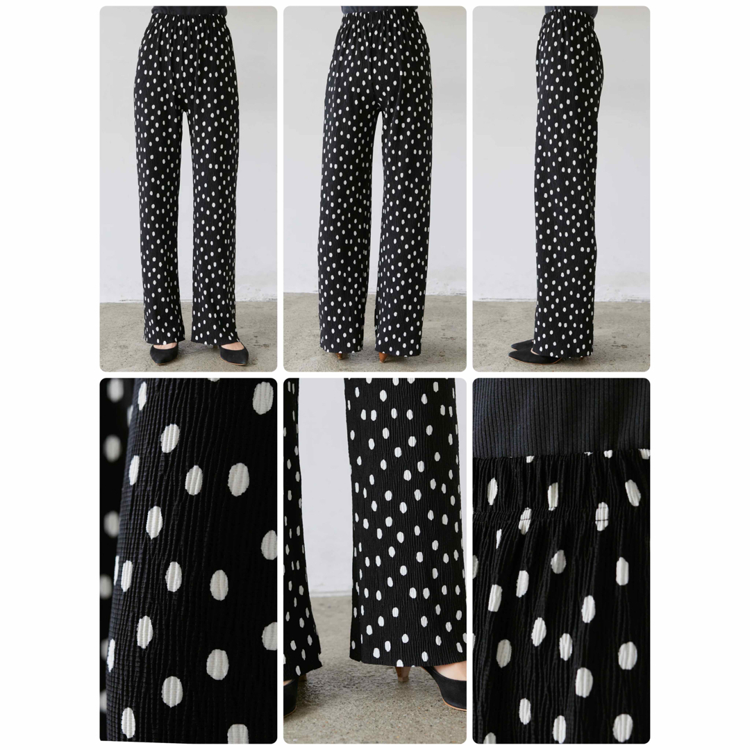 限定❗️大人気❗️完売品❗️再再入荷❣️美脚ドットリラックスパンツ frene 8