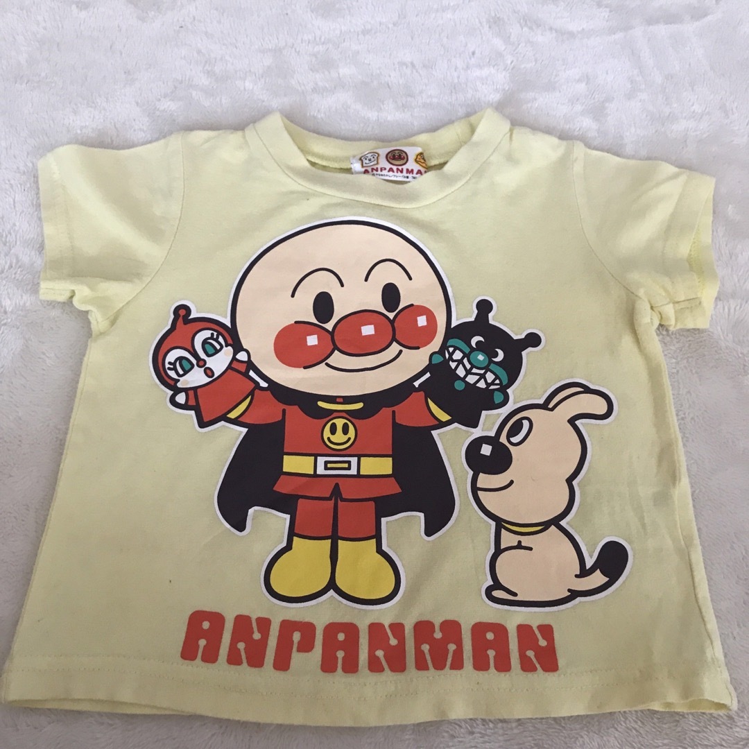 アンパンマン(アンパンマン)の80cm Tシャツ アンパンマン 半袖Ｔシャツ  黄色　イエロー キッズ/ベビー/マタニティのキッズ服男の子用(90cm~)(Tシャツ/カットソー)の商品写真