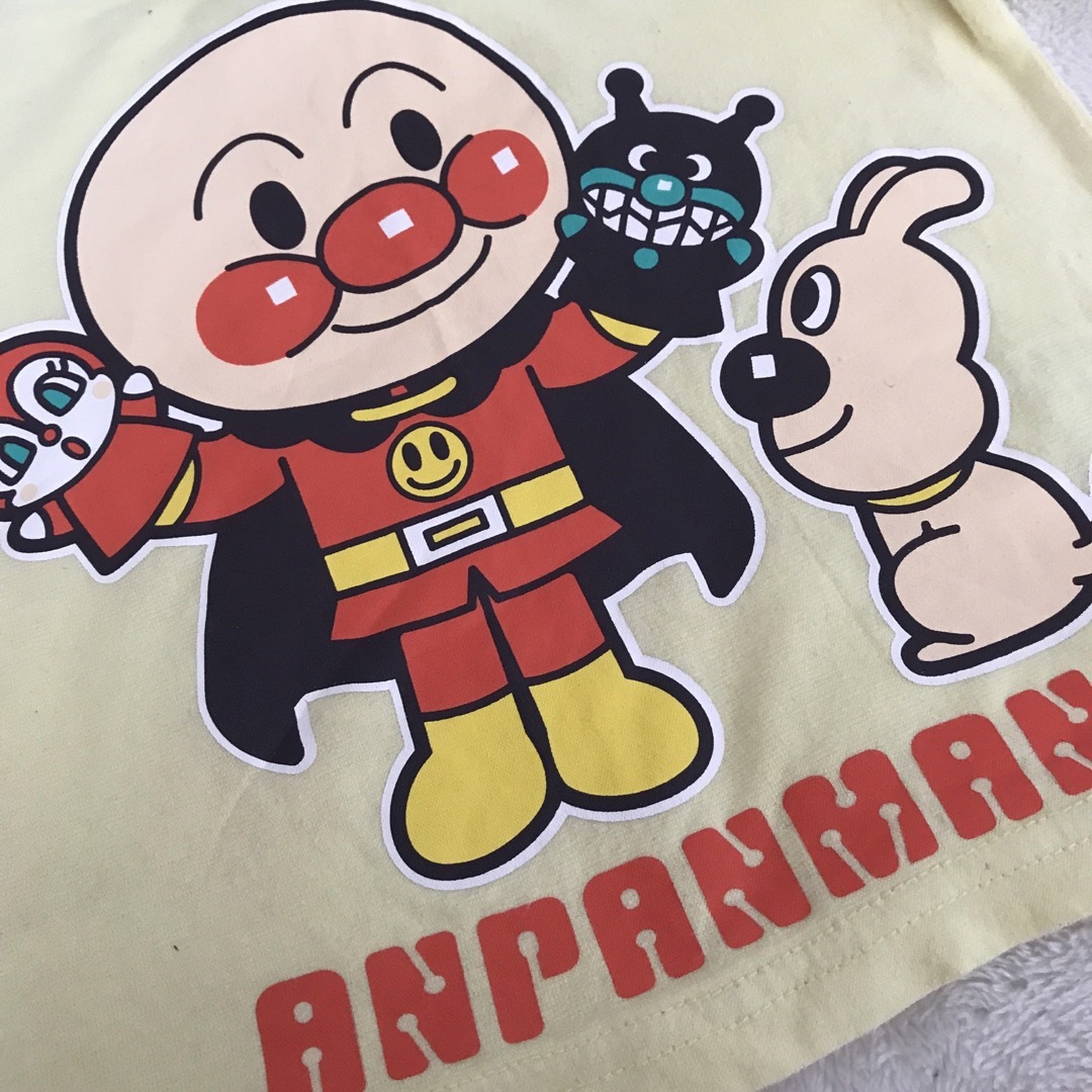 アンパンマン(アンパンマン)の80cm Tシャツ アンパンマン 半袖Ｔシャツ  黄色　イエロー キッズ/ベビー/マタニティのキッズ服男の子用(90cm~)(Tシャツ/カットソー)の商品写真