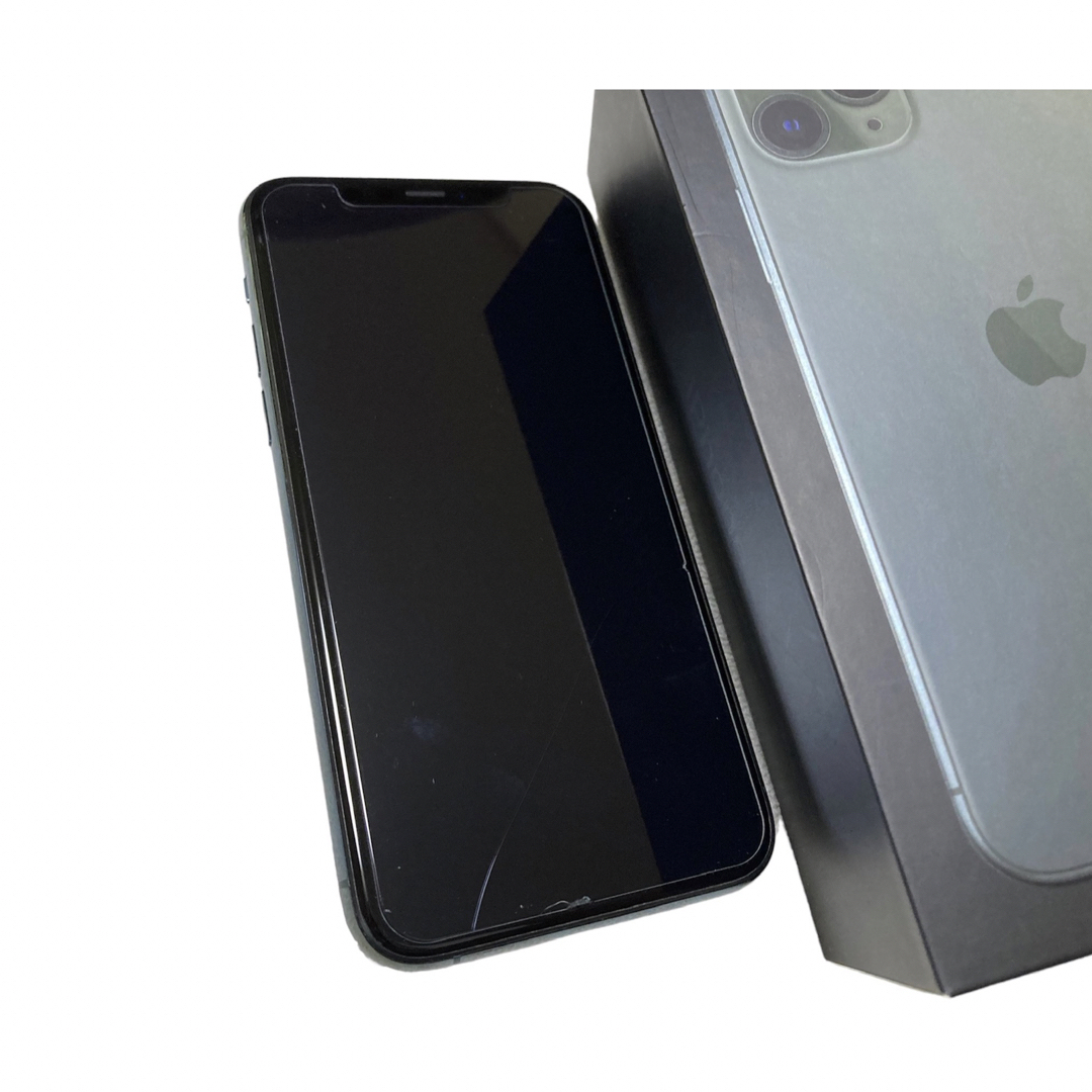 Apple(アップル)のクロマコ様専用　　iPhone 11 Pro ミッドナイトグリーン 64 GB スマホ/家電/カメラのスマートフォン/携帯電話(スマートフォン本体)の商品写真