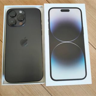 アイフォーン(iPhone)の【美品】iPhone 14 Pro Max 256GB スペースブラック(スマートフォン本体)