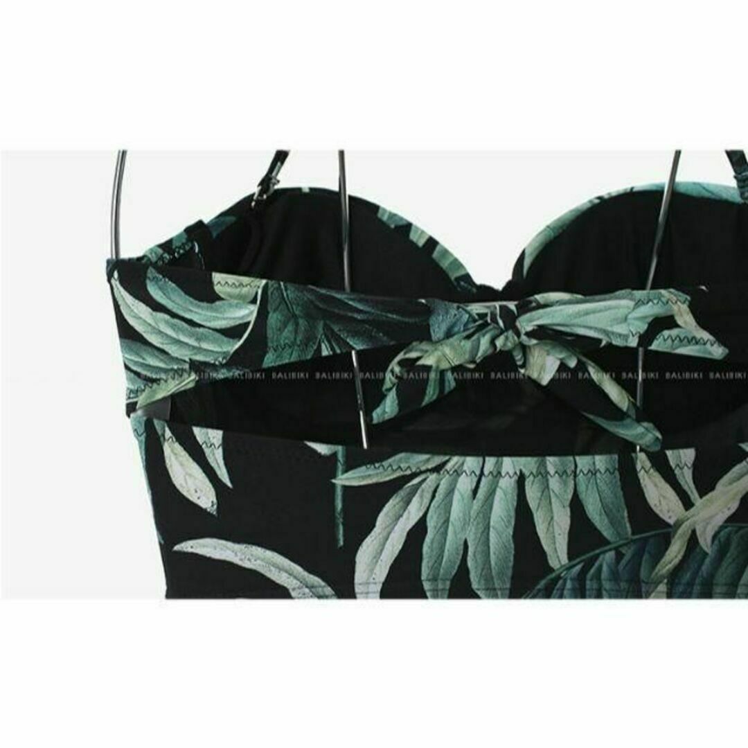 ビキニ 水着 レディース ヤシの木柄　リゾートスパbikini XL レディースの水着/浴衣(水着)の商品写真