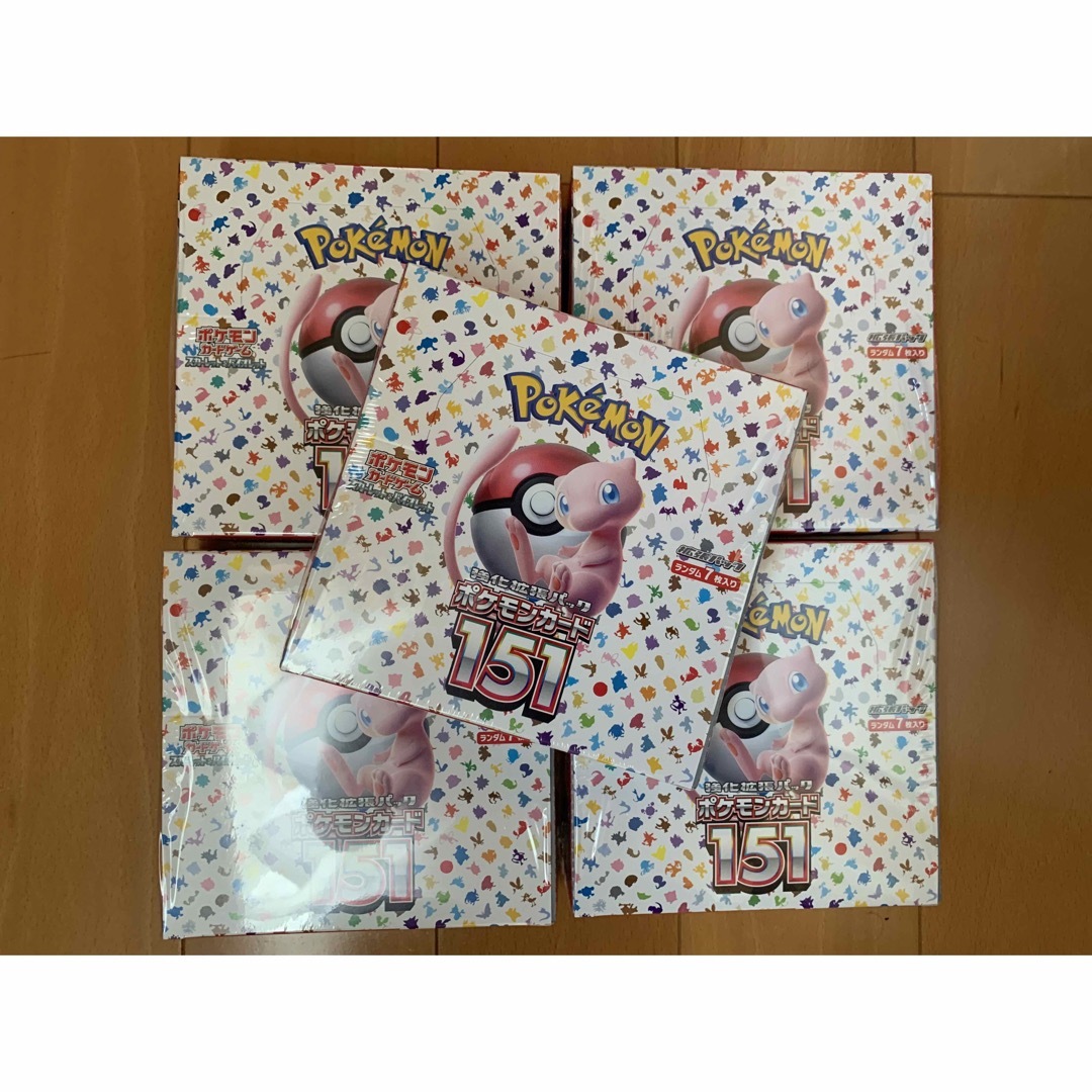 オンライン買付 ポケモンカード 151 シュリンク付き 5BOX おもちゃ