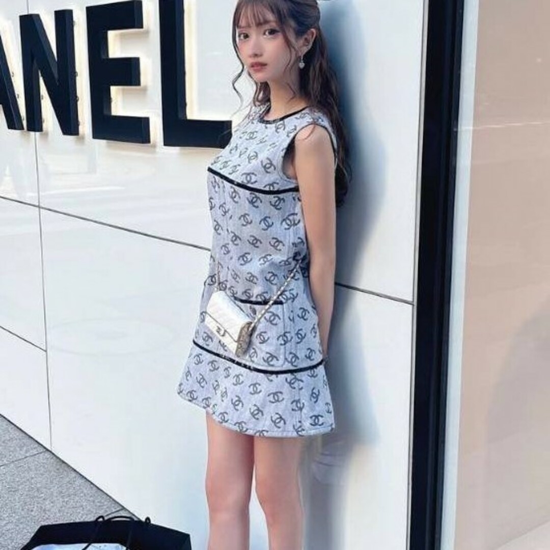 CHANEL シャネル ココマーク ワンピース