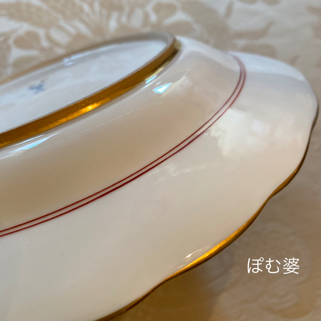 MEISSEN - 【古マイセン】ヘロルト/金彩色絵人物文 皿 プレート MEISSEN - 【古マイセン】ヘロルト/金彩色絵人物文 皿 プレート