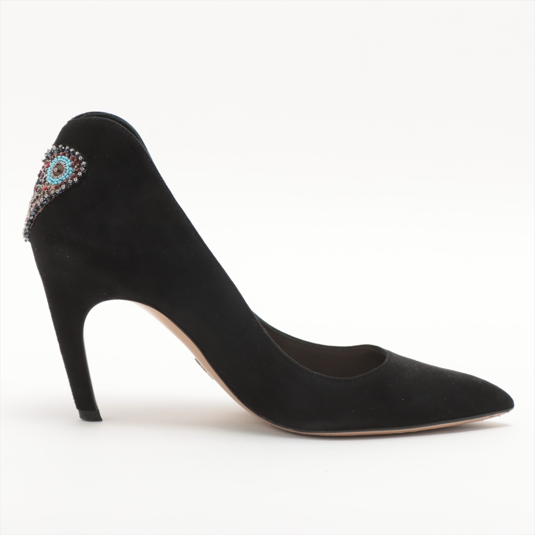 Christian Dior(クリスチャンディオール)のクリスチャンディオール  スエード 35 ブラック レディース パンプス レディースの靴/シューズ(ハイヒール/パンプス)の商品写真