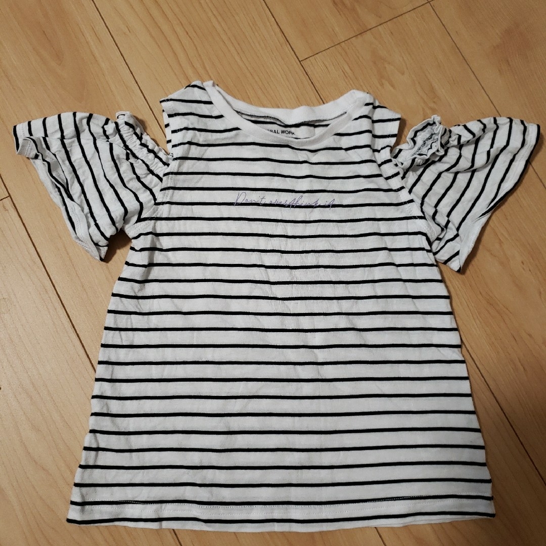 GLOBAL WORK(グローバルワーク)のTシャツ　グローバルワーク　オフショルダー キッズ/ベビー/マタニティのキッズ服女の子用(90cm~)(Tシャツ/カットソー)の商品写真