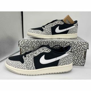 Nike Air Jordan 1 Low Black Cement 25.5(スニーカー)