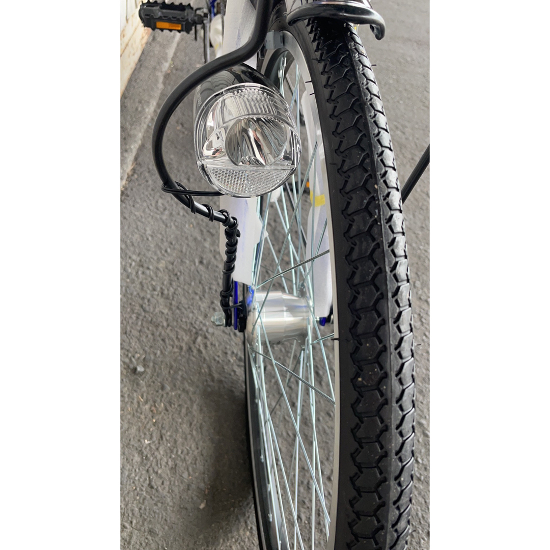 自転車 シティサイクル クロスバイク オートライトジュニア 24シマノ 6段変速